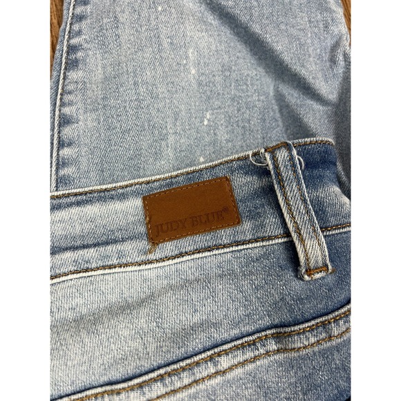 Judy Blue High Rise 20W Light Wash Stretch Denim Women's Boyfriend Fit Jeans - Picture 6 of 6